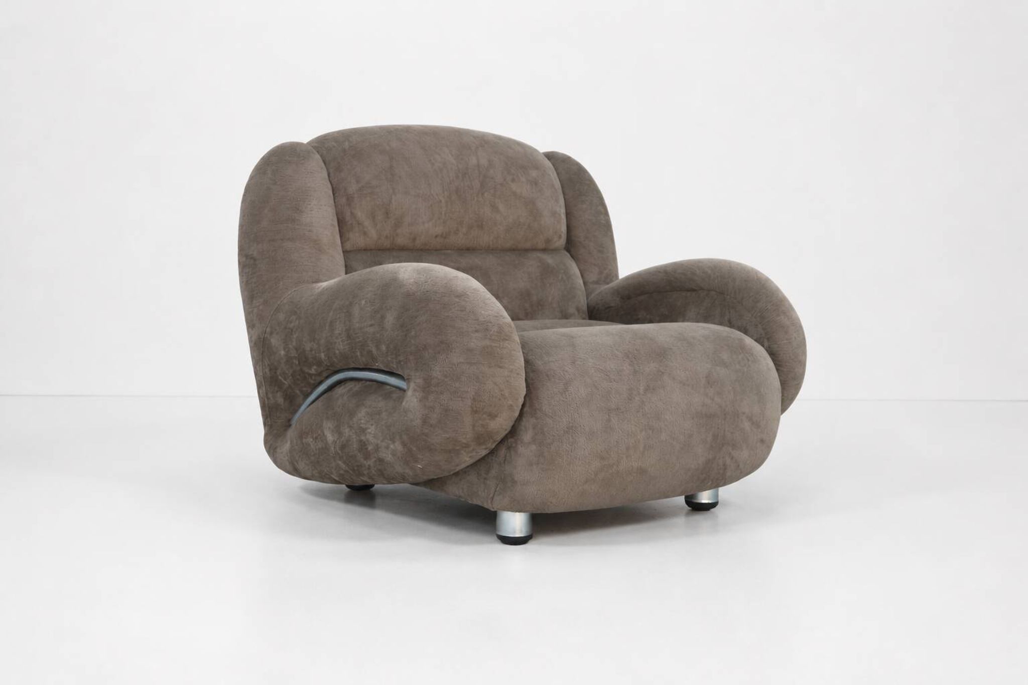 Fauteuil sculptural vintage, Italie années 1970