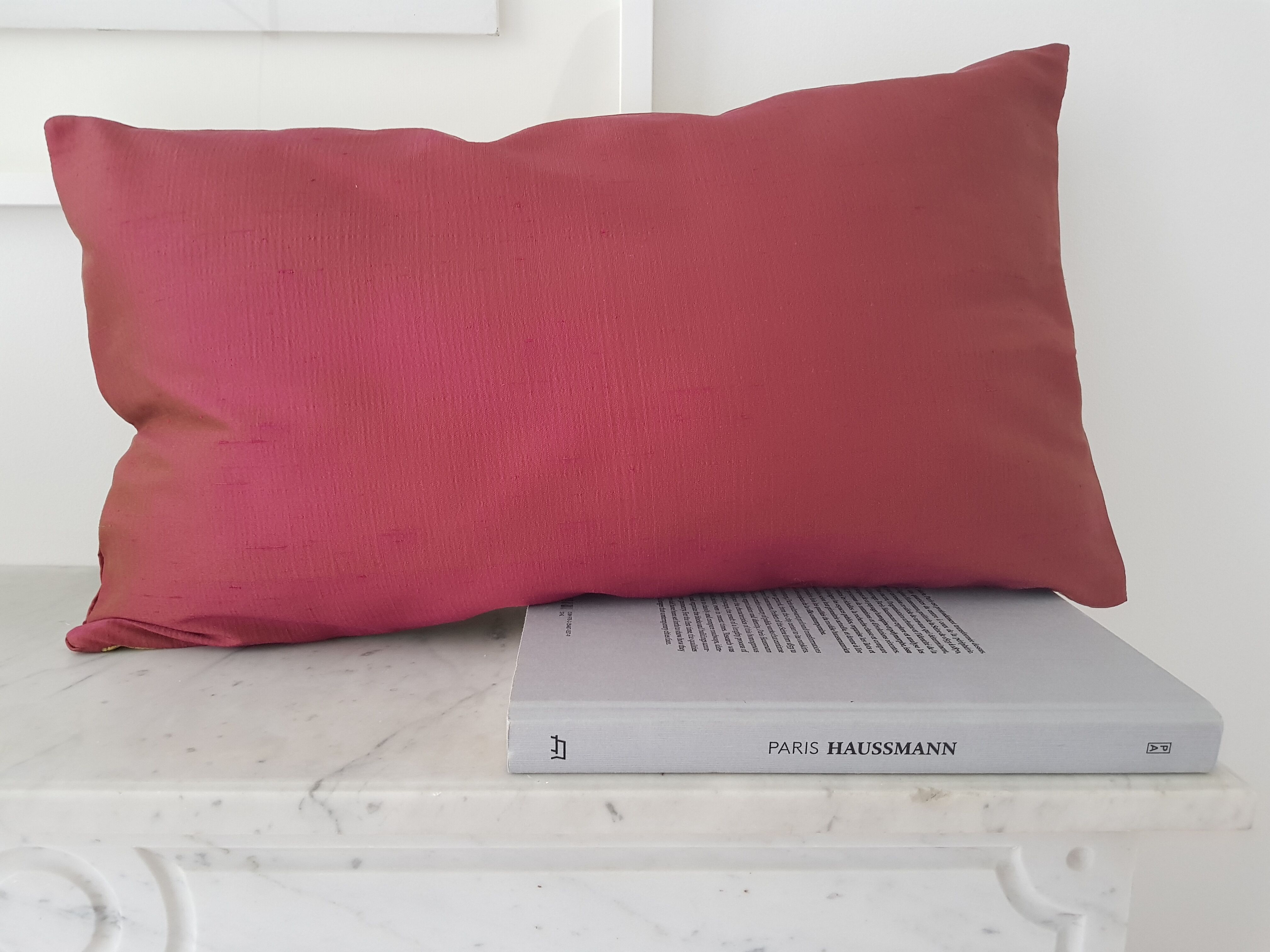 Silk cushion cover