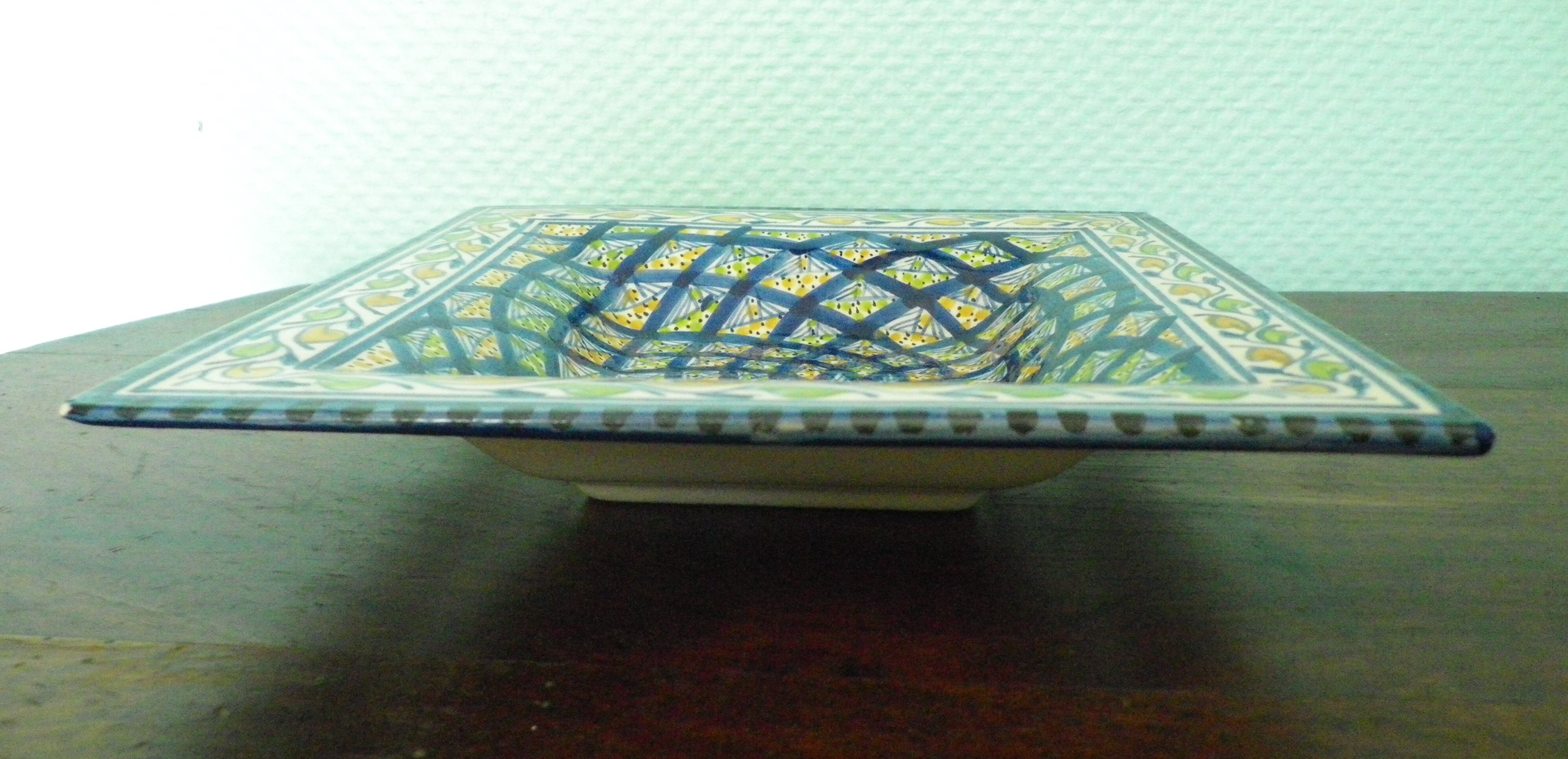 Cendrier en céramique émaillée fait main