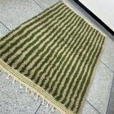 Tapis beni ouraine fait main vert taille 150 x 250 cm