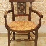 Directory straw armchair