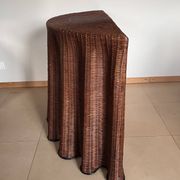 Vintage Console Wicker Trompe-l’Œil  Skirted Ghost Table