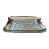 Silver metal butter dish