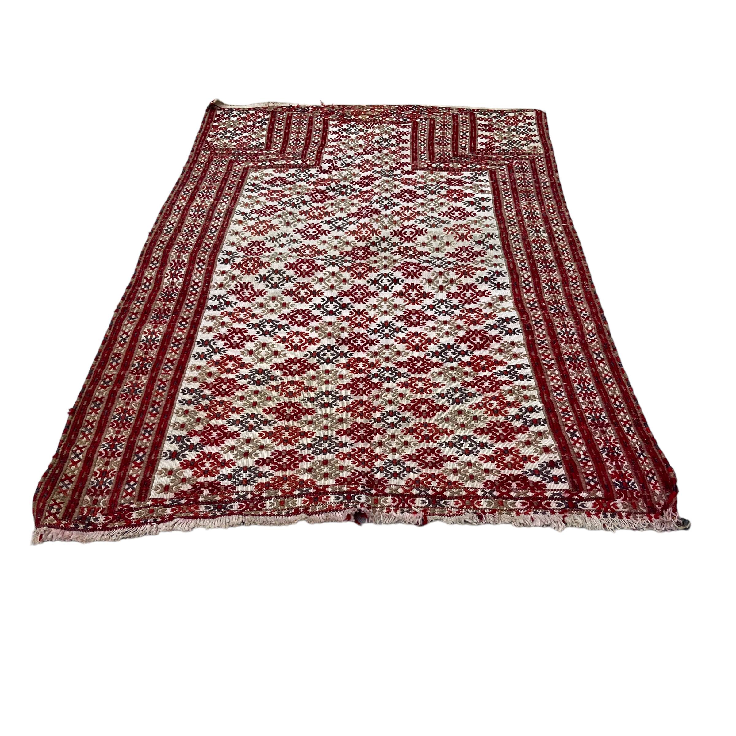 Vintage turkish cicim  rug, 105 x 70 cm