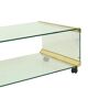 Italian Glass Coffee Table Gallotti & Radice Vintage Design 100cm