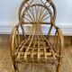 Chaise enfant en rotin vintage
