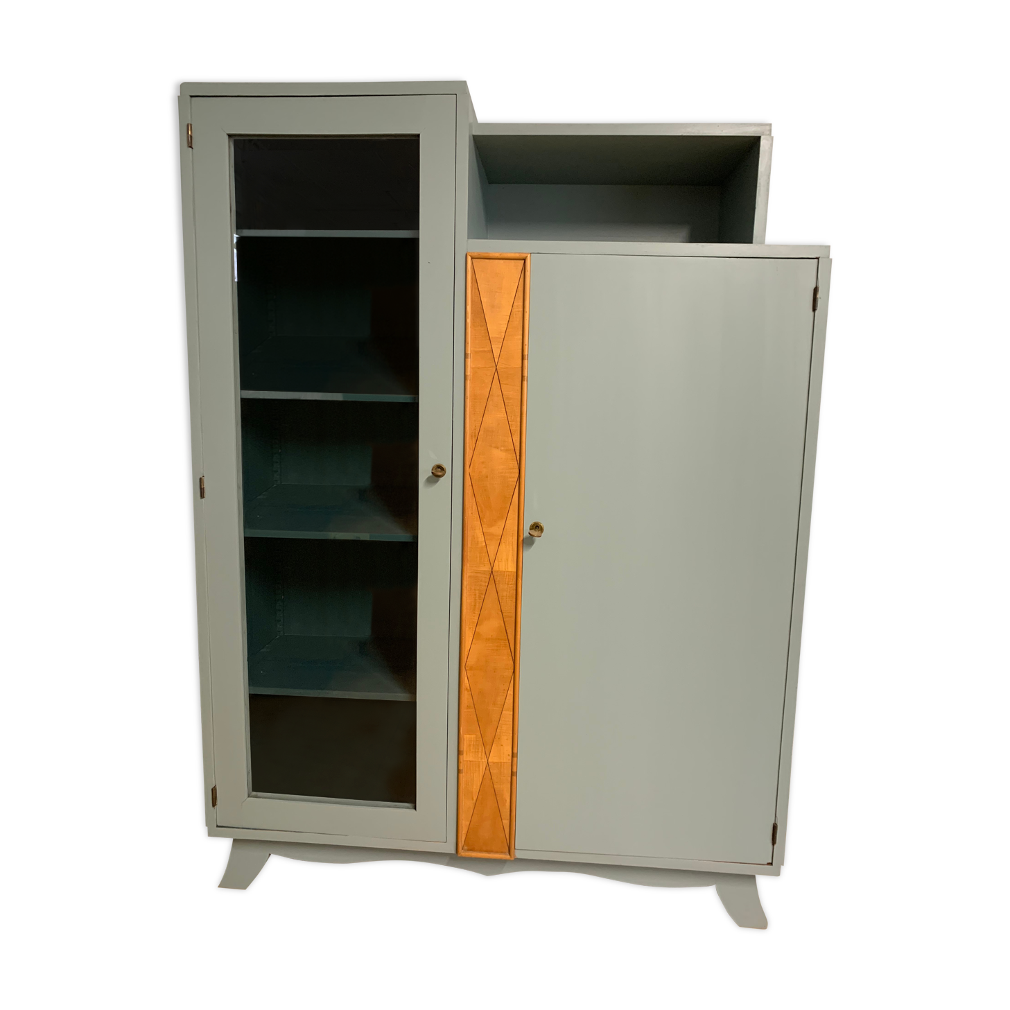 Vintage asymmetrical wardrobe