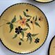 4 antique plates in hand-painted faience
