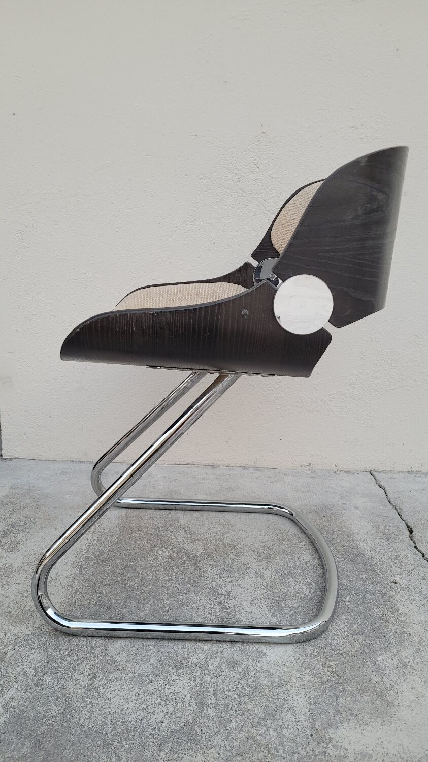 Fauteuil design style Étienne Fermigier 1970 vintage