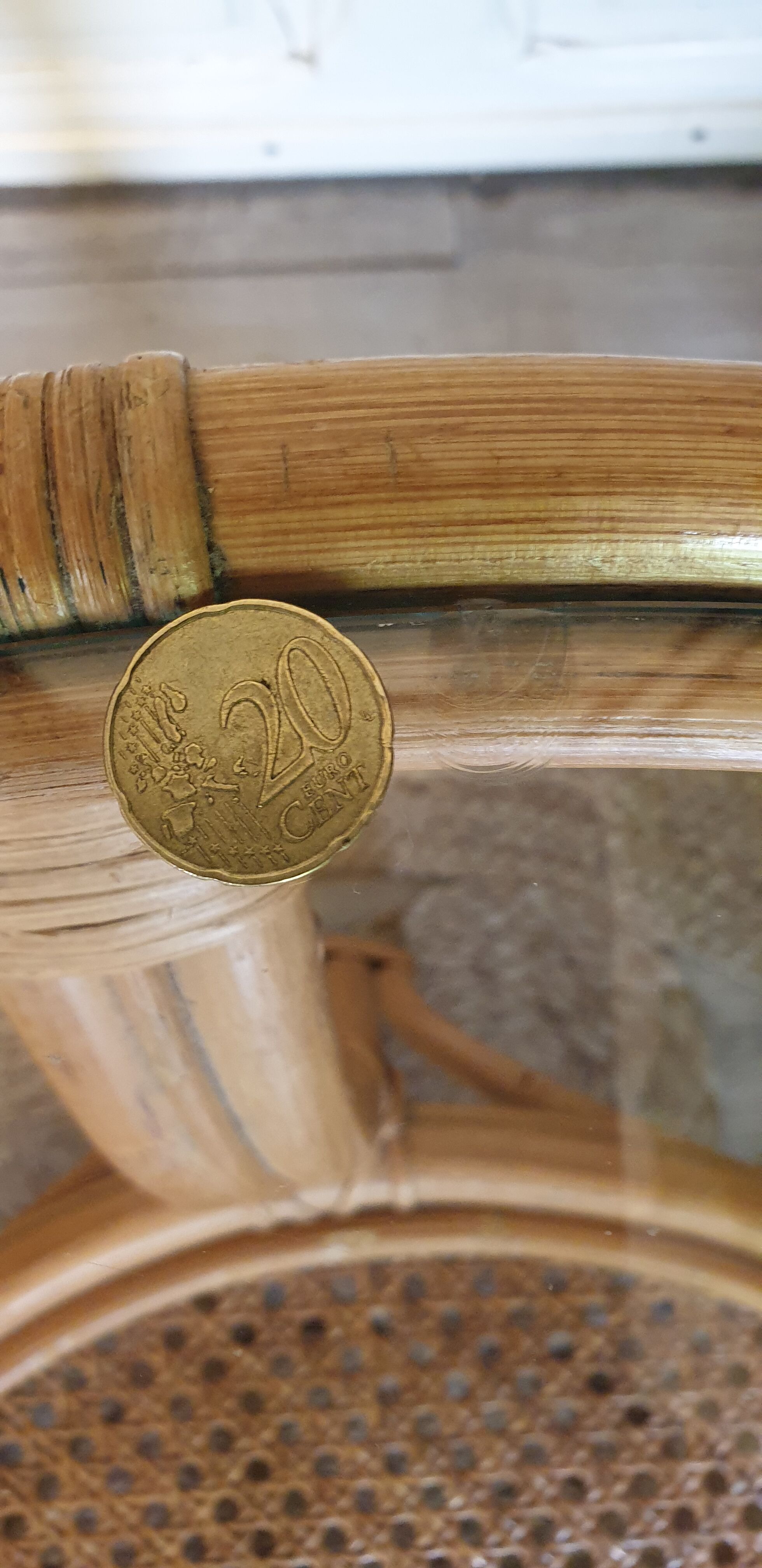 Glass and canning coffee table