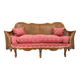 Antique Carved Sofa with Cane Sides , Czechoslovakia