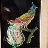 Enamel painting "The Peacock"
