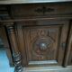 Two-part solid oak buffet circa 1880