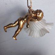 Hanging chandelier / bronze angel dore ep 1940/50