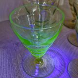 Art Deco manganese glasses