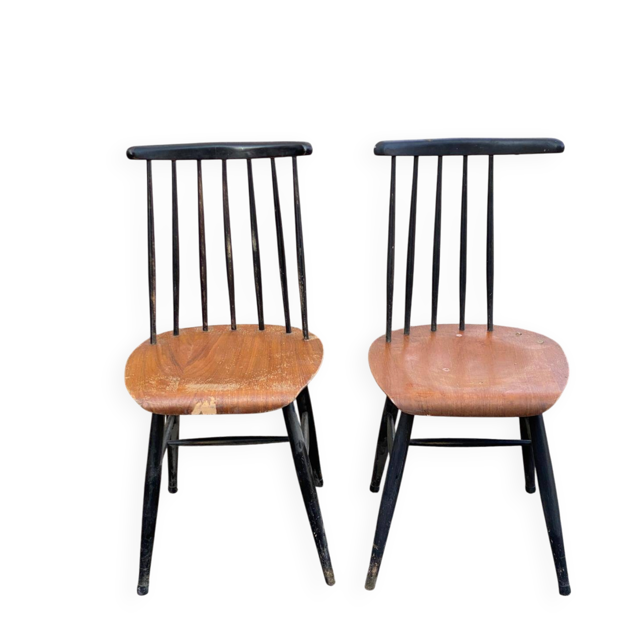 2 Scandinavian Fannett chairs by Ilmari Tapiovaara 1960
