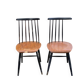 2 Scandinavian Fannett chairs by Ilmari Tapiovaara 1960