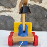 Wooden articulated truck toy