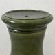 Green glazed ceramic stand