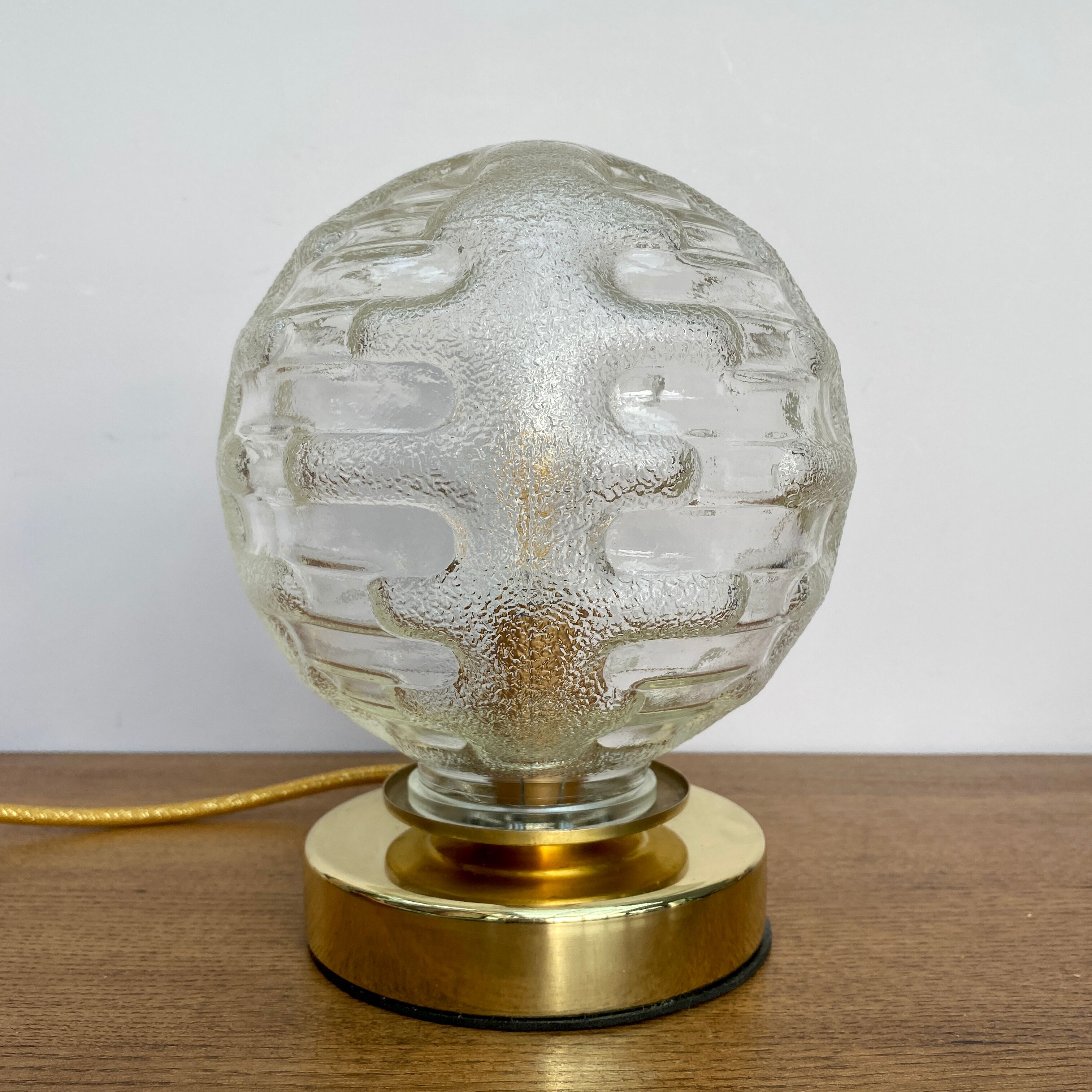 Vintage glass globe lamp