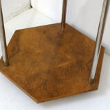 Hexagonal Art Deco pedestal table