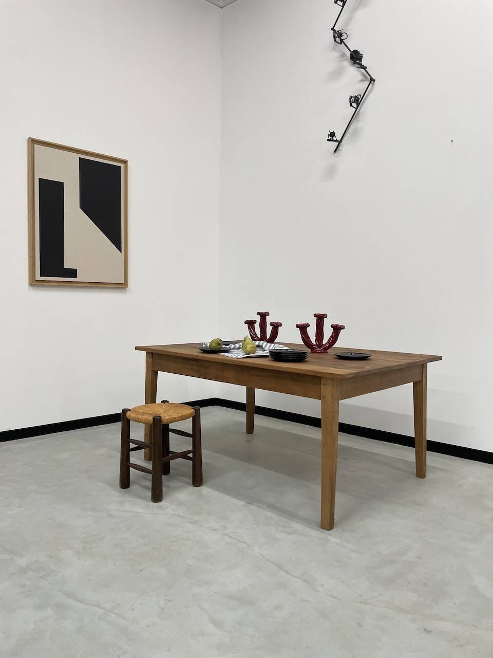 Pine farmhouse table 160 x 110 cm