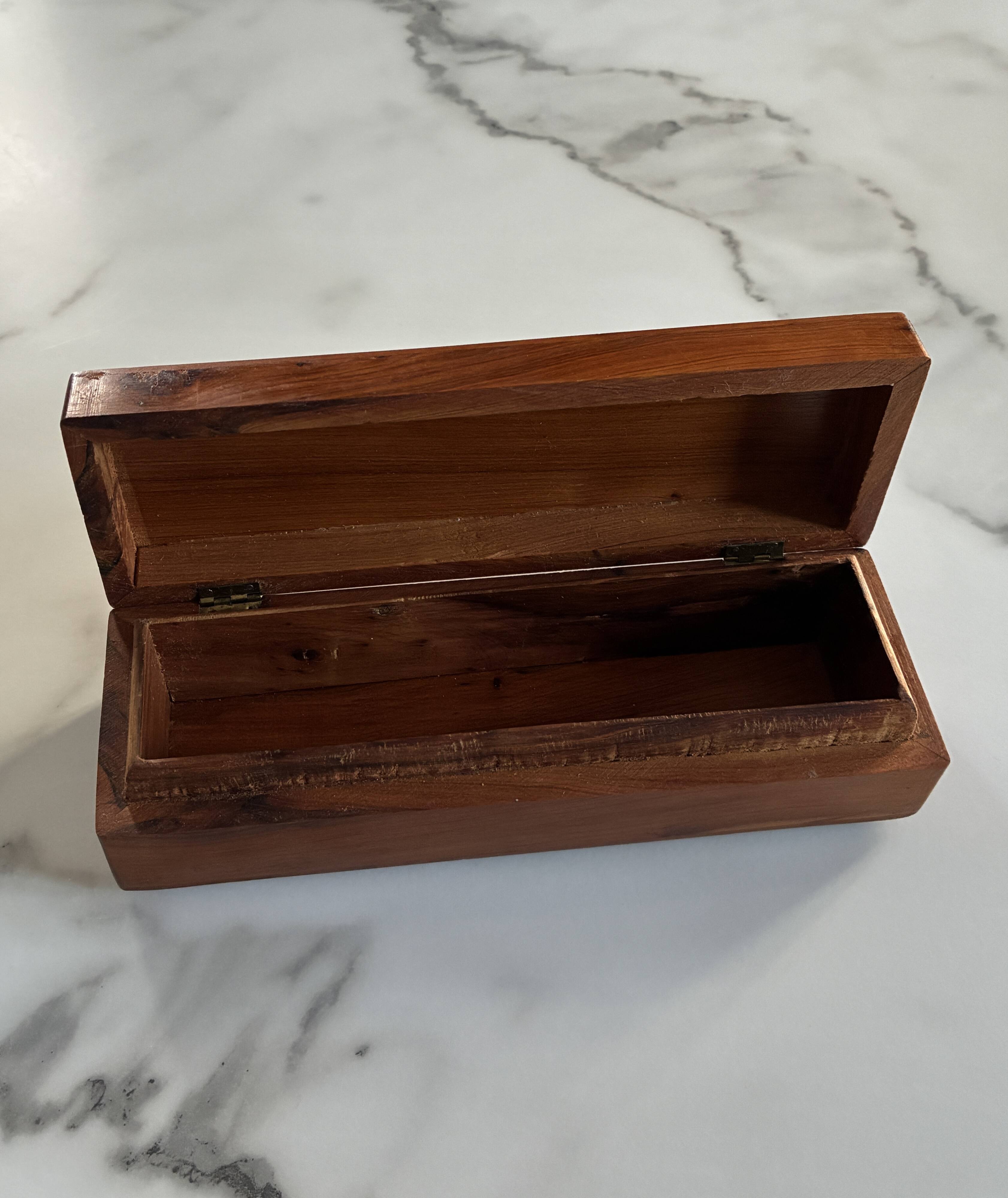 Pretty vintage marquetry box