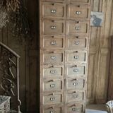 Ancien meuble de notaire à clapets en bois