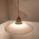 Suspension en opaline lisse blanche