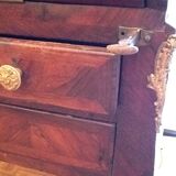 Office in slope of the period Louis XV inlaid rosewood