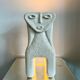 Stone lamp by sculptor Albert Tormos