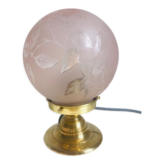 Deveau vintage globe table lamp