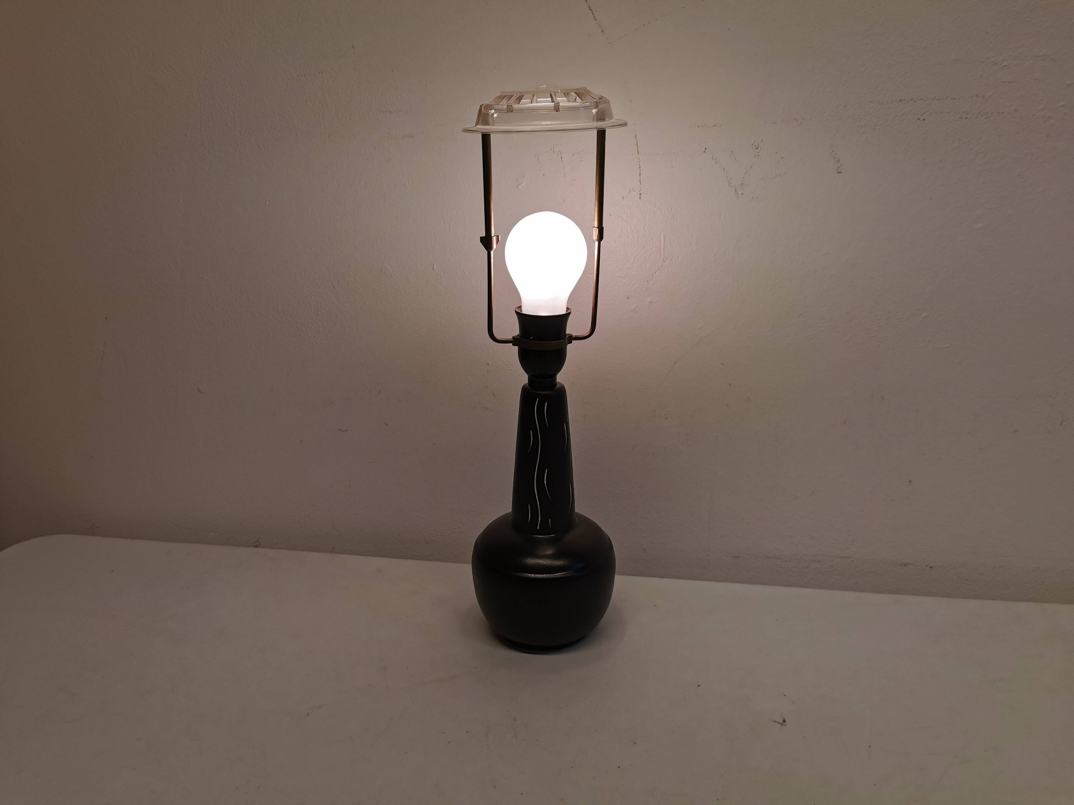 Ceramic table lamp from Danish ES Horn