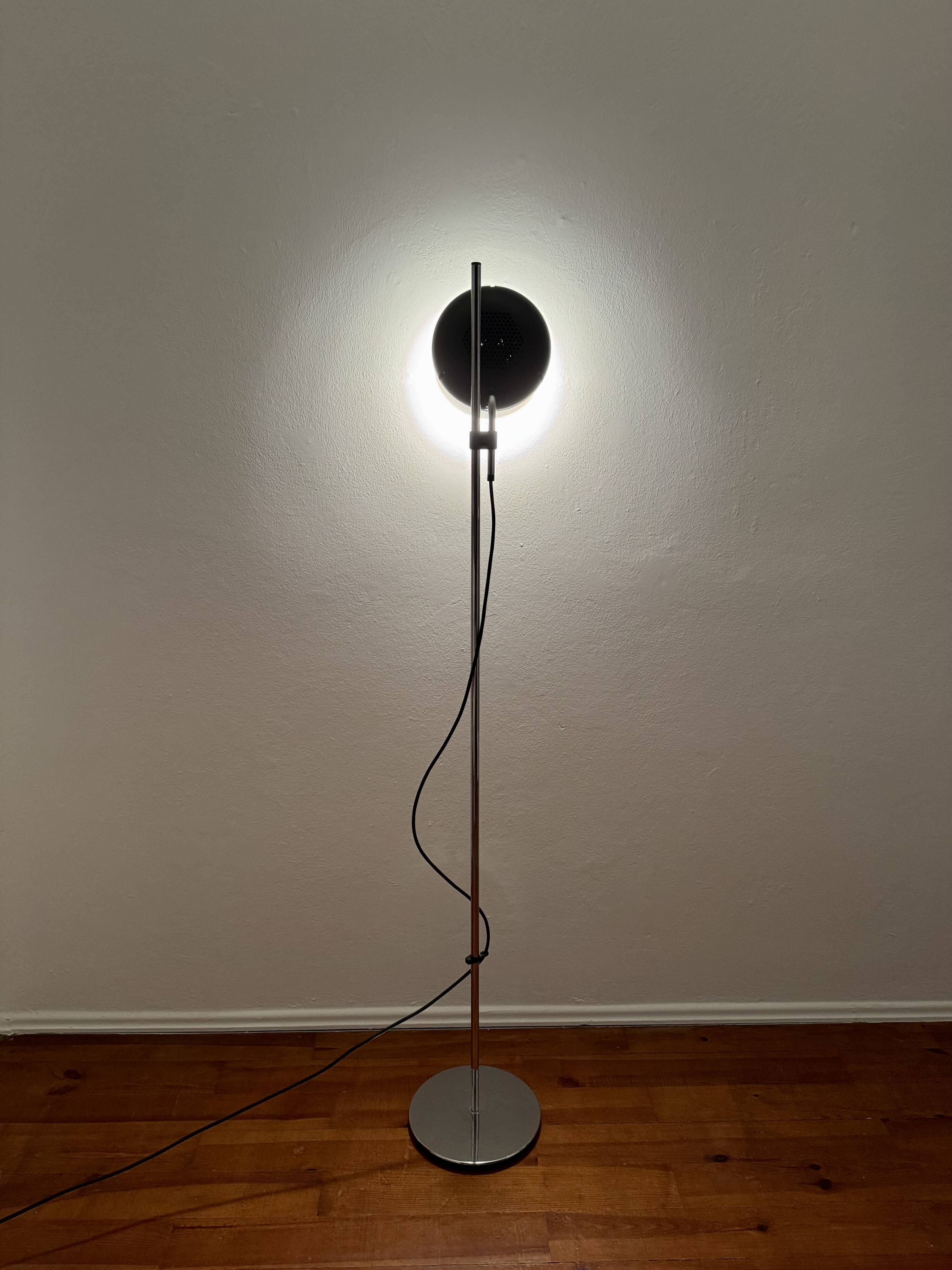 Adjustable Space Age Gallery Spot Floor Lamp by Arnold Berges for Staff