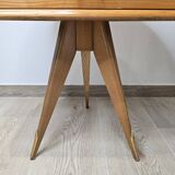 Paire de table de chevet vintage tripode années 50