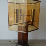 Large plexiglass lamp design year 70s Rega