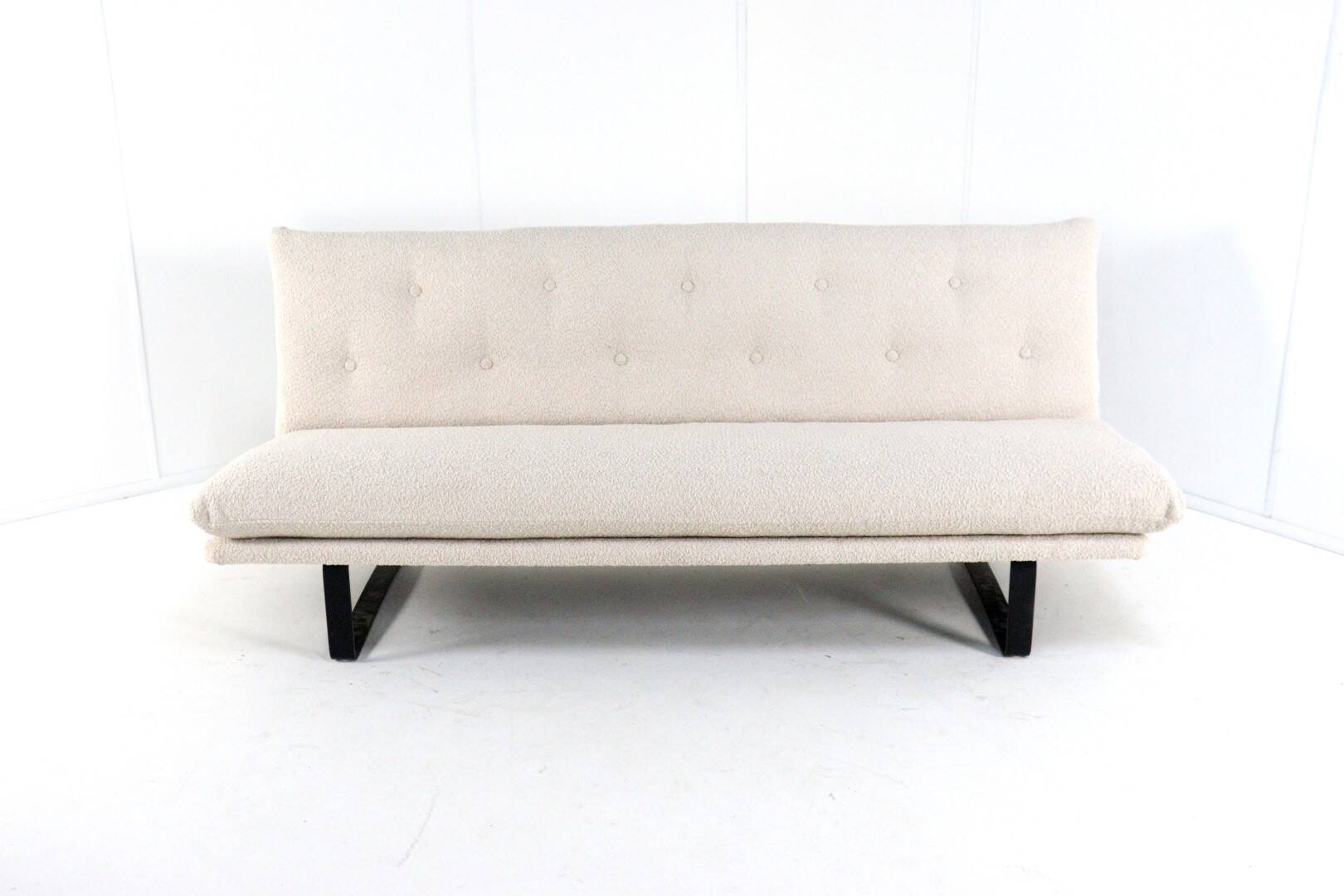 Kho Liang Ie Artifort sofa C684 - new upholstery teddy fabric