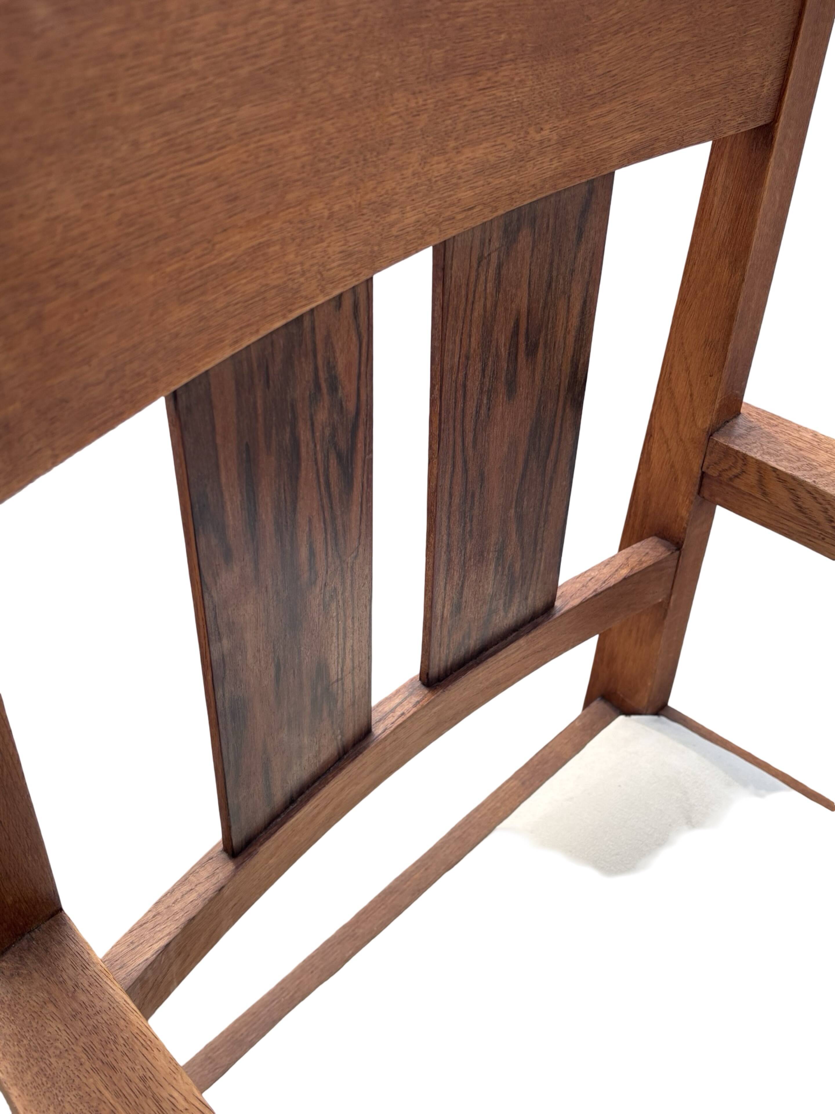 Set of four Art Deco chairs oak Amsterdam School Design 30's