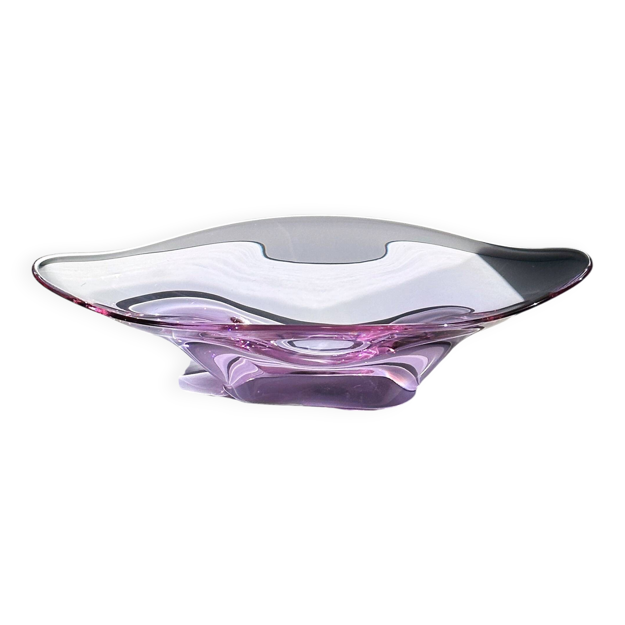 Bohemian Alexandrite / Neodym Glass Bowl by Skrdlovice