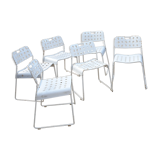 Lot of 6 white chairs Bieffeplast