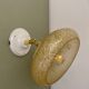 Vintage lampshade in Clichy glass pale yellow