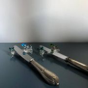 Set of Four Rare Vintage Murano Glass Knife Rests/Knife Holders, Italy, 1