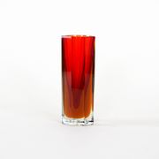 Red glass vase, Czech design, 1960s, made in the Czech Republic
