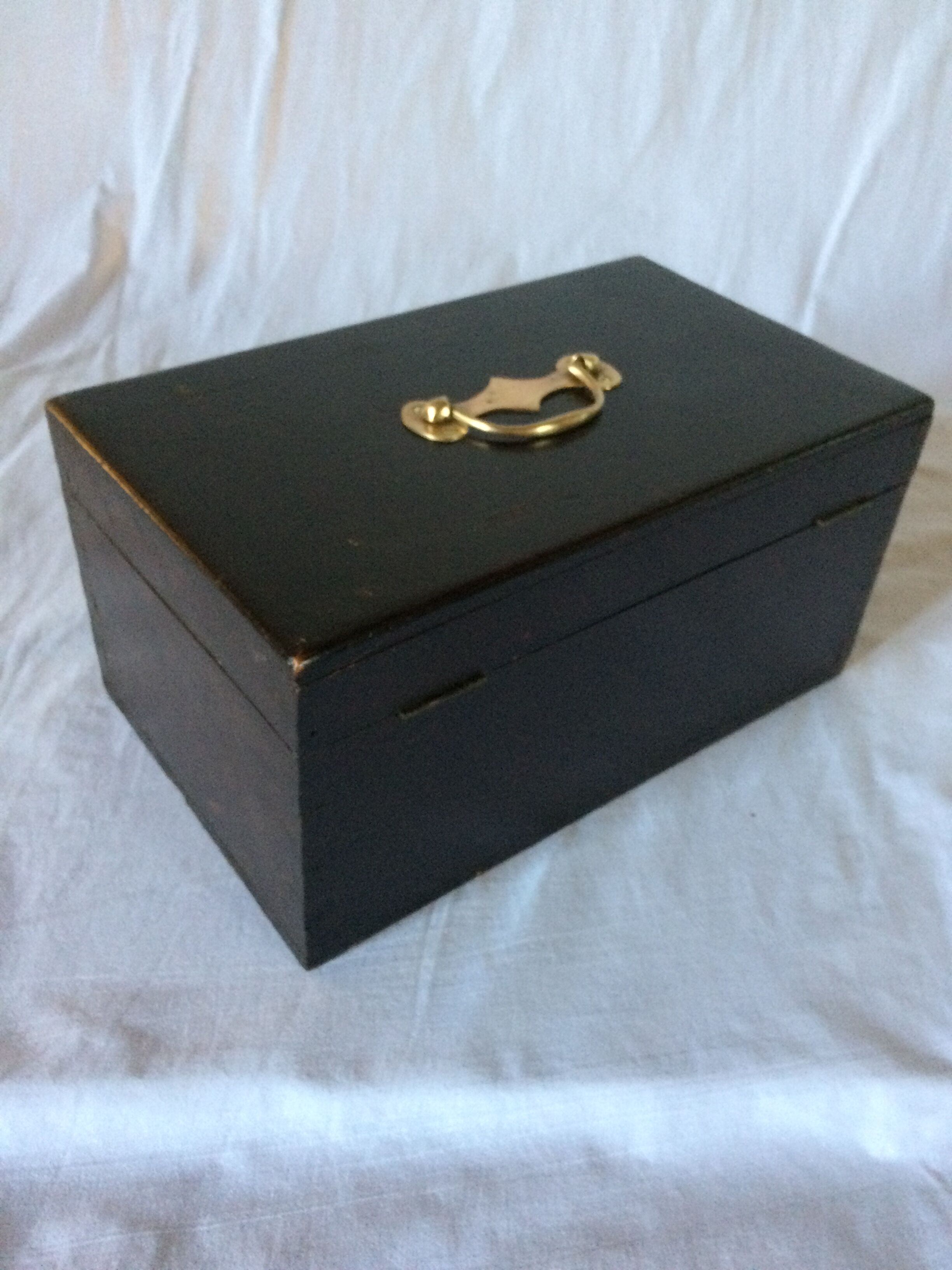 Old solid wood box