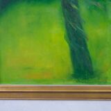 Gladys Pihl, Swedish Modern Composition, 1978, Oil on Canvas, Framed