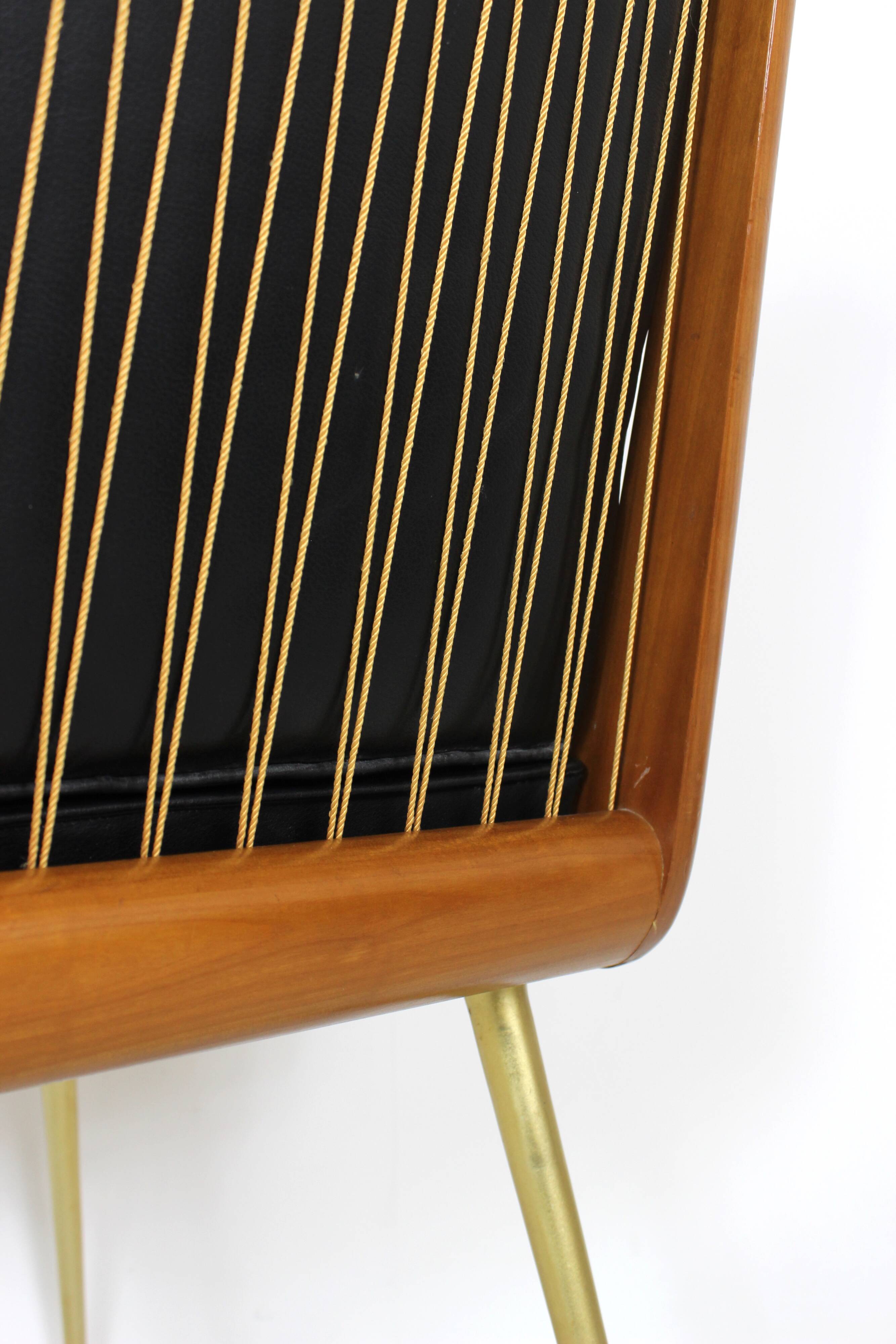 Pair of Boomerang Easy Chair by Hans Mitzlaff for Eugen Schmidt in Leather