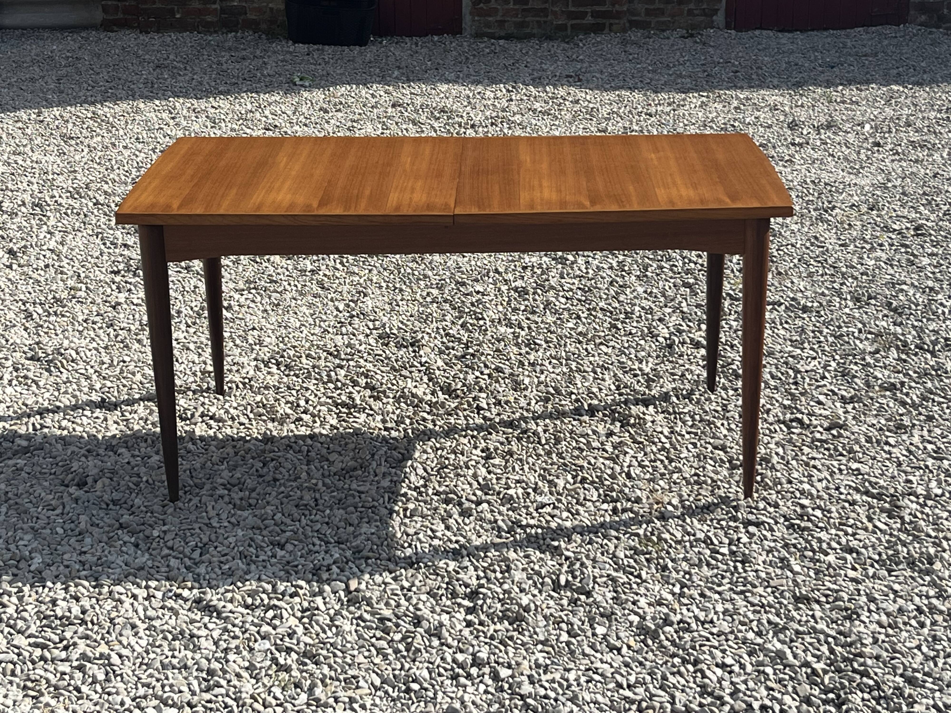 Scandinavian teak dining table