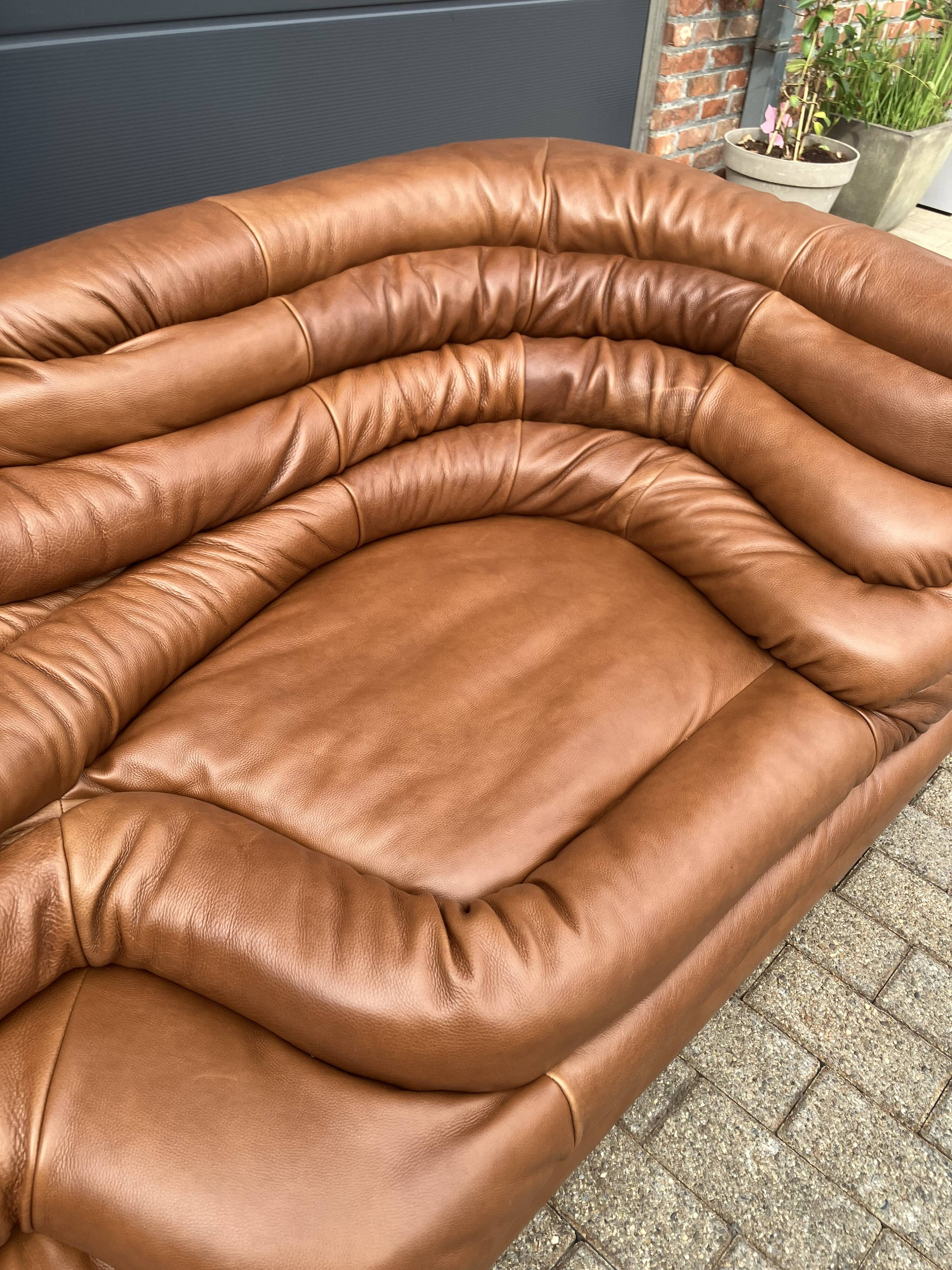 2x De Sede Terrazza DS-1025 (right & left element) Cognac