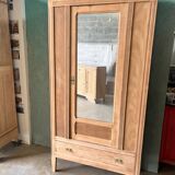 Parisian wardrobe in raw wood