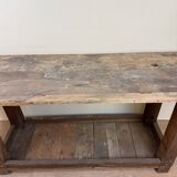 Large solid wood carpenter's workbench